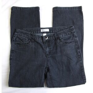 Christopher & Banks Petites Jeans Black Boot Cut Women's Size 6P